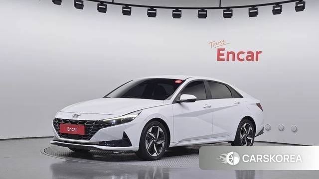 Hyundai Avante Hybrid (CN7) 2022 Белый из Кореи
