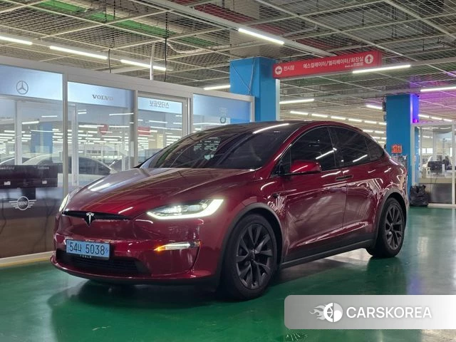 Tesla Model X 2023 Красный из Кореи
