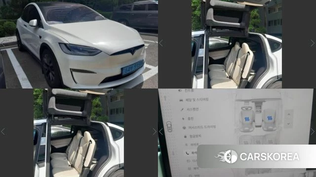 Tesla Model X 2023 Белый из Кореи