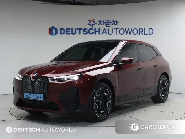 BMW iX 2024 Красный из Кореи