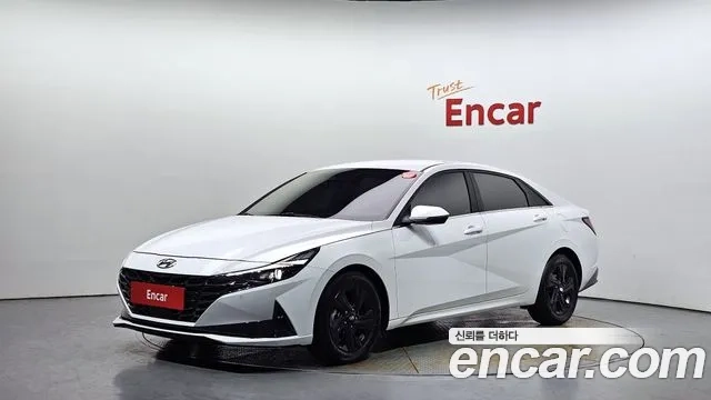 Hyundai Avante (CN7) 2021 Белый из Кореи