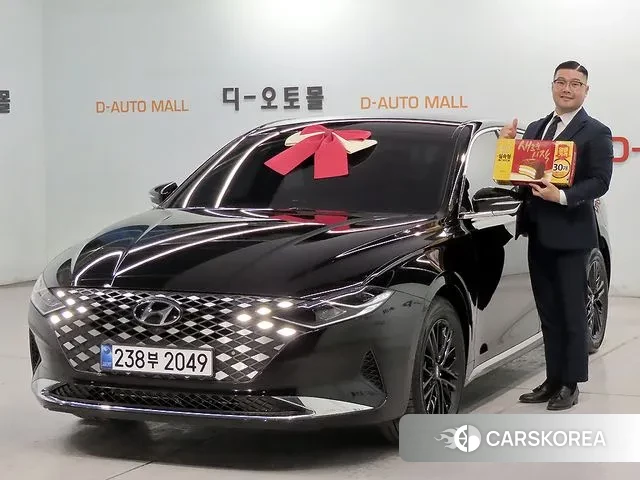 Hyundai The New Grandeur IG Hybrid 2020 Черный из Кореи