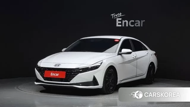 Hyundai Avante Hybrid (CN7) 2021 Белый из Кореи