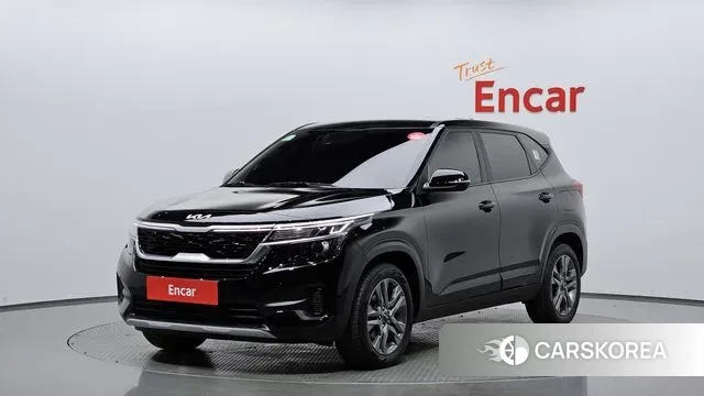 Kia Seltos 2021 Черный из Кореи