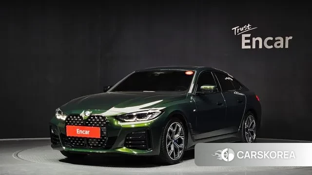 BMW 4 Series (G22) 2024 Зеленый из Кореи