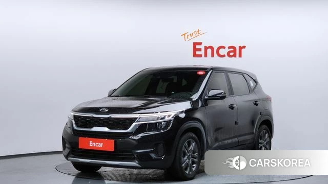 Kia Seltos 2021 Черный из Кореи