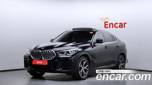 BMW X6 (G06) 2023 Черный из Кореи