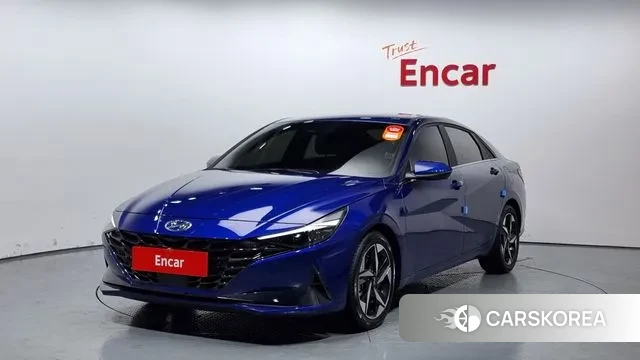 Hyundai Avante Hybrid (CN7) 2021 Синий из Кореи