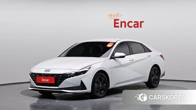 Hyundai Avante Hybrid (CN7) 2022 Белый из Кореи