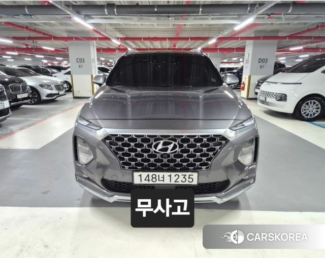 Hyundai Santa Fe TM 2019 Серый из Кореи