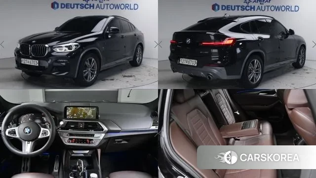 BMW X4 (G02) 2020 Черный из Кореи