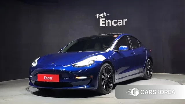 Tesla Model 3 2021 Синий из Кореи