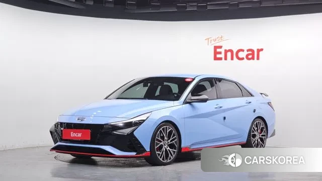 Hyundai Avante (CN7) 2022 Небесно-голубой из Кореи