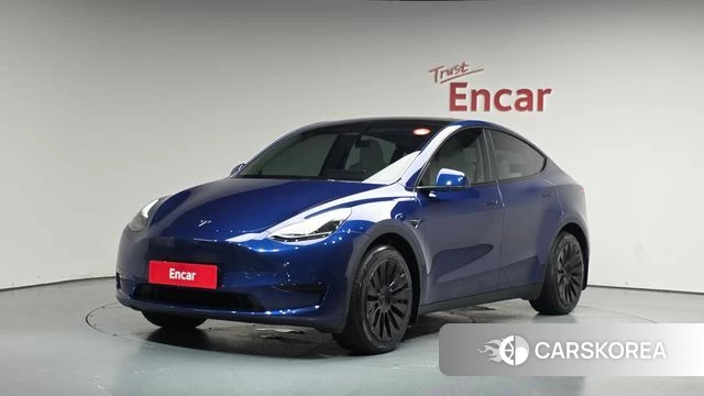 Tesla Model Y 2023 Синий из Кореи