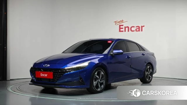 Hyundai Avante (CN7) 2022 Синий из Кореи