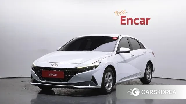 Hyundai Avante (CN7) 2021 Белый из Кореи