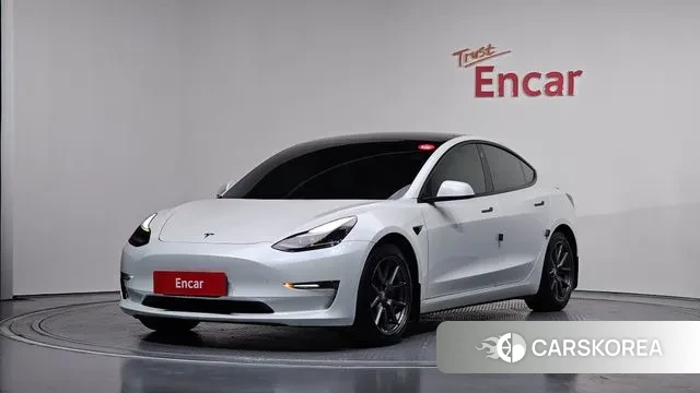 Tesla Model 3 2021 Белый из Кореи