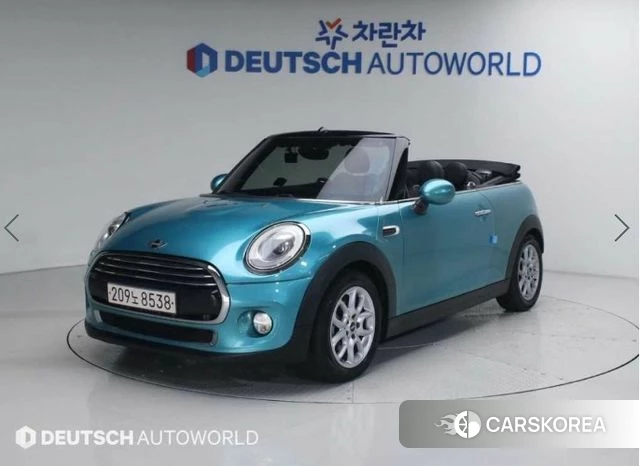 Mini Cooper Convertible 2018 Синий из Кореи