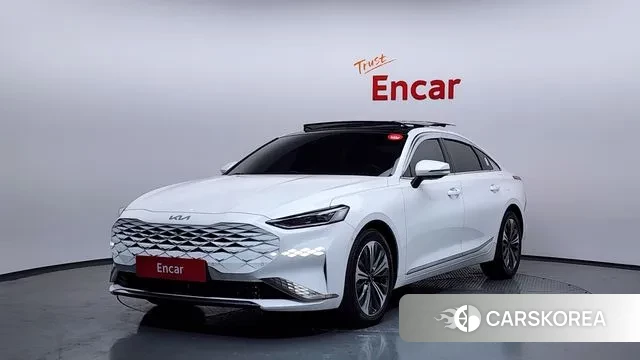 Kia K8 Hybrid 2023 Белый из Кореи