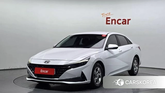 Hyundai Avante (CN7) 2021 Белый из Кореи