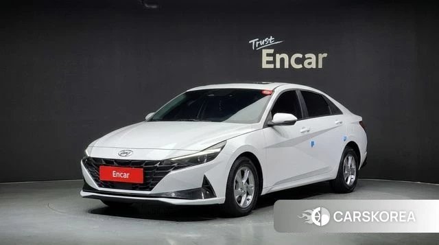 Hyundai Avante (CN7) 2021 Белый из Кореи