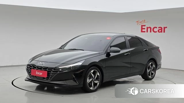 Hyundai Avante Hybrid (CN7) 2021 Черный из Кореи
