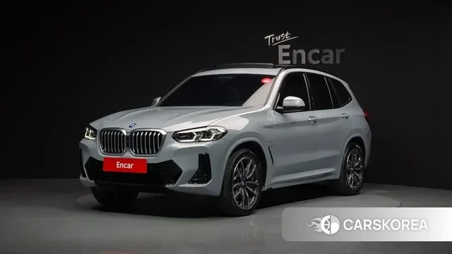 BMW X3 (G01) 2024 Небесно-голубой из Кореи