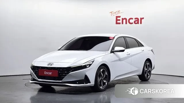 Hyundai Avante (CN7) 2021 Белый из Кореи