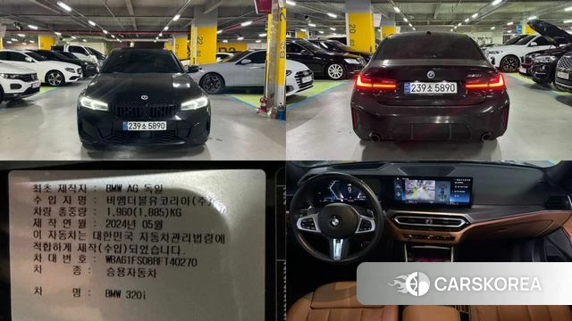 BMW 3 Series (G20) 2024 Черный из Кореи