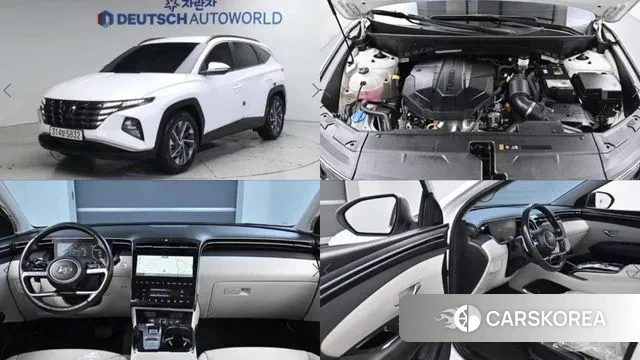 Hyundai Tucson (NX4) 2021 Белый из Кореи