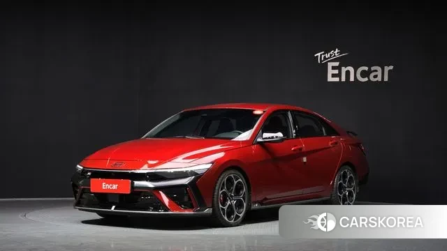 Hyundai The New Avante (CN7) 2025 Красный из Кореи