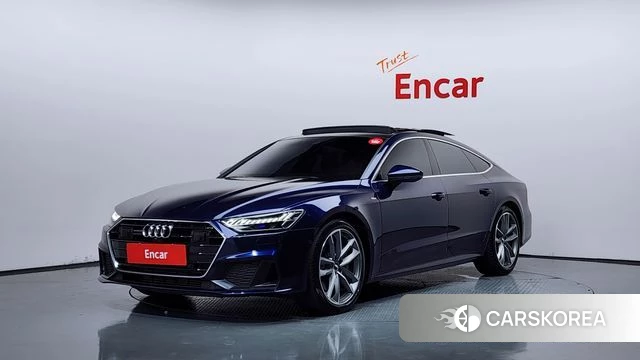 Audi A7 (4K) 2020 Синий из Кореи