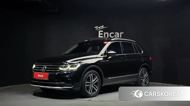 Volkswagen Tiguan second Generation 2021 Черный из Кореи