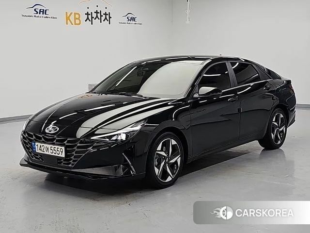 Hyundai Avante (CN7) 2021 Черный из Кореи