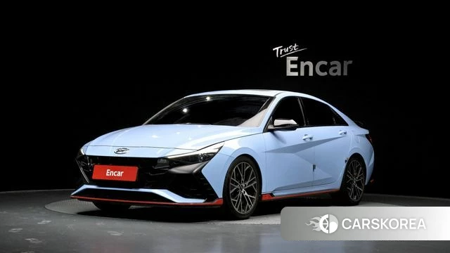 Hyundai Avante (CN7) 2021 Синий из Кореи