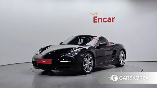 Porsche 718 Boxster 2019 Черный из Кореи