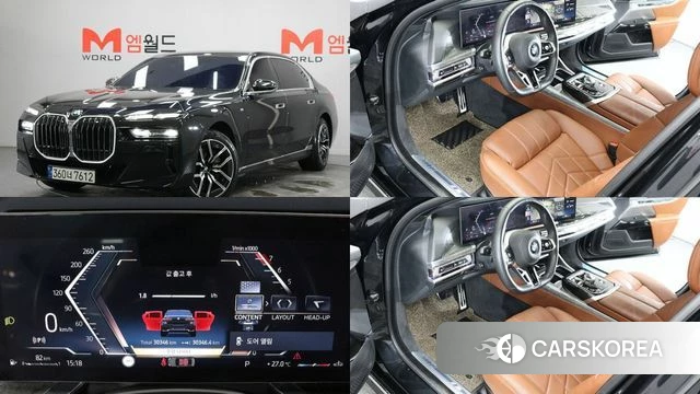 BMW 7 Series (G70) 2023 Черный из Кореи