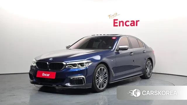BMW 5 Series (G30) 2018 Синий из Кореи