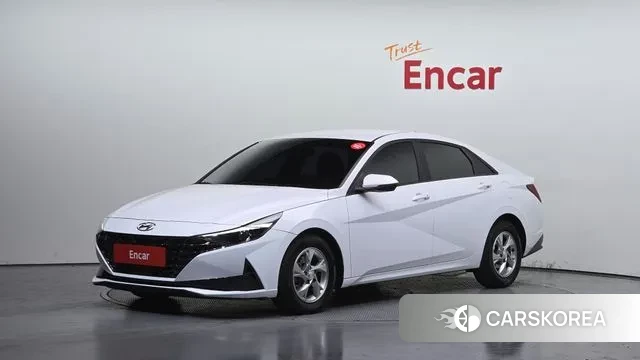 Hyundai Avante (CN7) 2021 Белый из Кореи