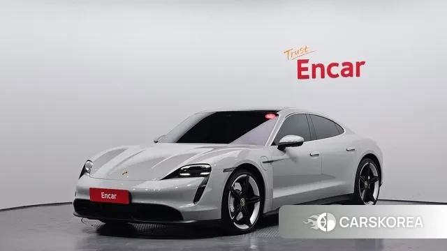 Porsche Taycan 2021 Серебристо-серый из Кореи