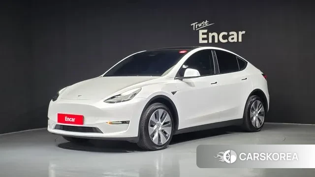 Tesla Model Y 2022 Белый из Кореи