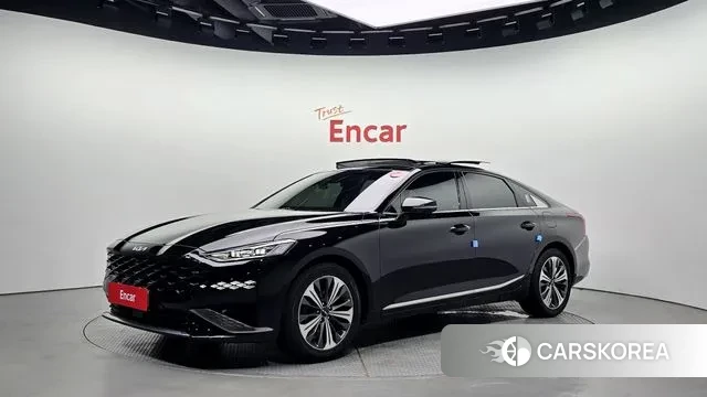 Kia K8 Hybrid 2021 Черный из Кореи