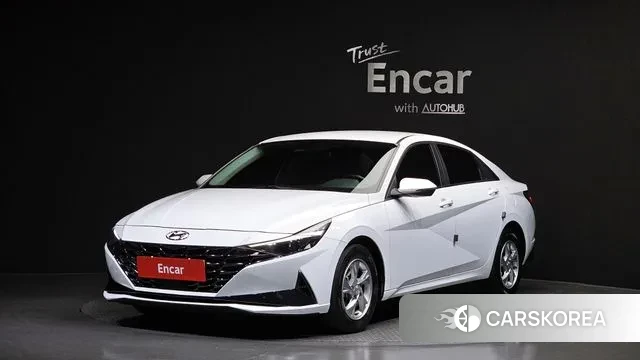 Hyundai Avante (CN7) 2021 Белый из Кореи