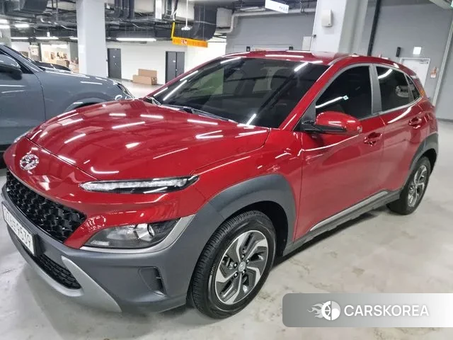 Hyundai The New Kona Hybrid 2021 Красный из Кореи