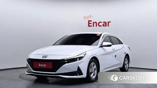 Hyundai Avante (CN7) 2021 Белый из Кореи