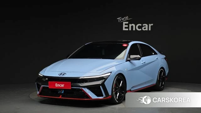 Hyundai The New Avante (CN7) 2024 Небесно-голубой из Кореи