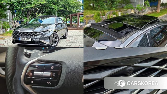 Kia K8 Hybrid 2023 Серый из Кореи