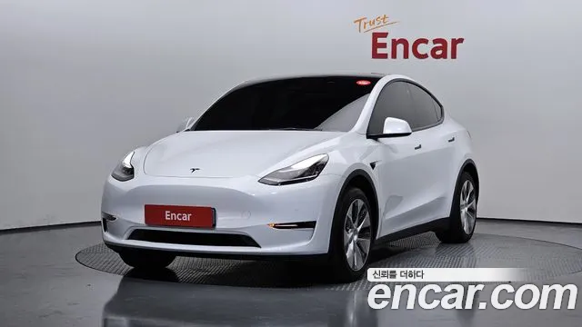 Tesla Model Y 2021 Белый из Кореи
