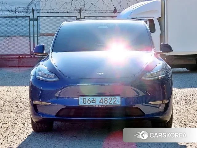 Tesla Model Y 2021 Синий из Кореи