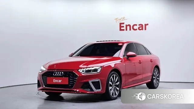 Audi A4 (B9) 2023 Красный из Кореи